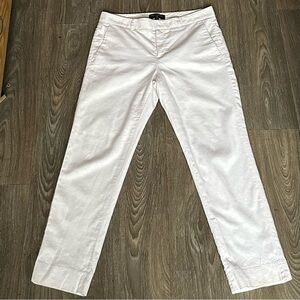 White Linen Cotton Women’s Trousers